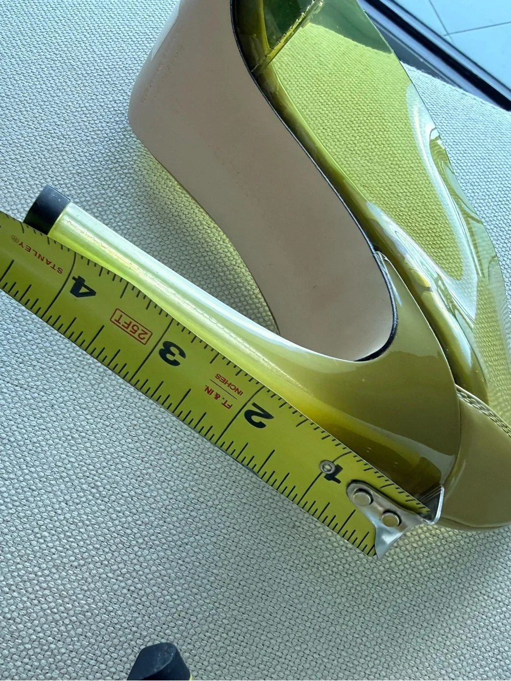 Good American Olive Pointed Toe Crystal-Buckle Pump